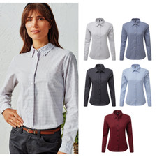 Premier Maglia a maniche lunghe PR352 - Camicia da lavoro Gingham