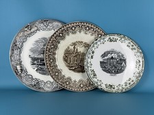 Antica Ceramica Laveno E Richard 3 Grandi Piatti SCI - SCR Di Inizio XX Sec.