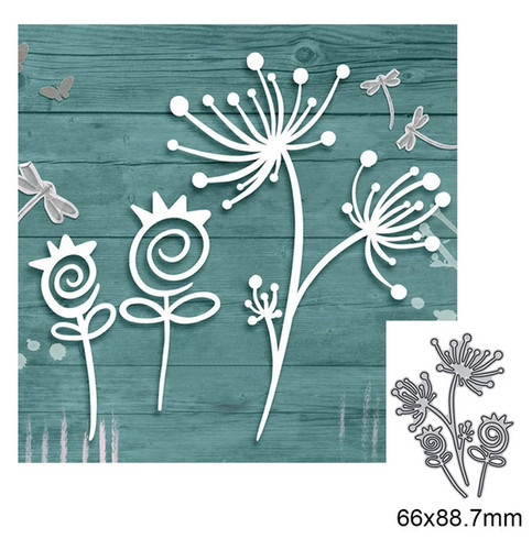 Fiori metallo taglio fustelle - metallo,