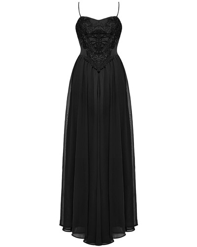 Punk rave abito maxi pizzo - maxi,