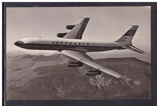 Cartolina aereo boeing 707 - cartolina, jet
