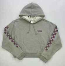 NEW Women's Vans Off the Wall CROPPED Pullover Hoodie NEW Size M