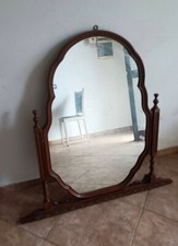 Specchiera vintage da appoggio con cornice in legno – Specchio decorativo