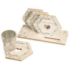 Set sottobicchieri esagonali