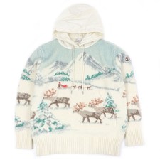 MONCLER Felpa Uomo GIROCOLLO CON CAPPUCCIO TRICOT Maglia Lana Alpaca S 2511SM