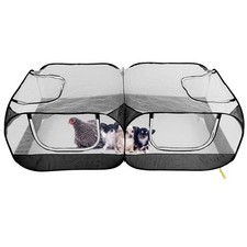 Pollaio Portatile Nero