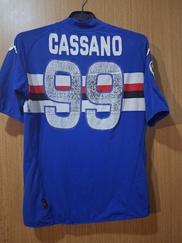 Match worn sampdoria cassano - match,