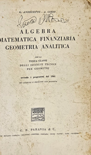 Algebra matematica finanziaria - algebra,