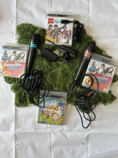 COPPIA MICROFONI con ricevitore SINGSTAR - per PS2/PS3 + 5 Giochi + Videocamera