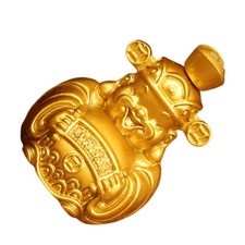 Statua del della Ricchezza, statuetta cinese portafortuna con