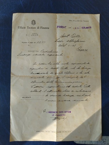 Pesaro forli 1935 - pesaro, radio