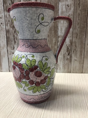 Vaso brocca dipinto mano - vaso,