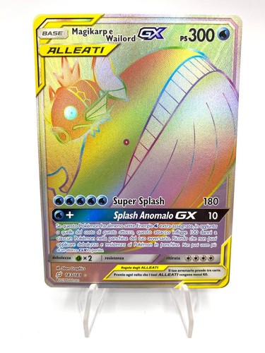 Carta magikarp wailord gx - e,
