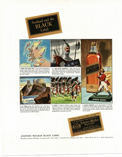 1940 johnnie walker - johnnie, black