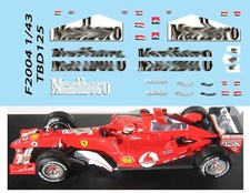 1/43 Decals per FERRARI F1