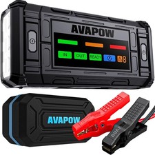 AVAPOW TJ18 3000A Booster Avviamento Auto con Force Start Jump Starter 8,0L 12V