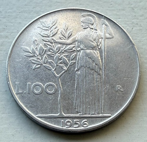 1956 italy 100 lire - 1956-r,