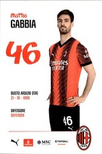 cartolina postcard Calcio Milan 2023/2024 - Gabbia