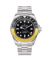 Orologio Uomo Oceaneva Deep Marine Explorer GMT 1250M Pro Diver Giallo Nero - Reggiseno