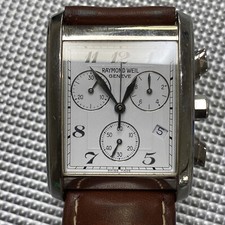 Raymond Weil Don Giovanni 4873 Cronografo Bianco Arabo 4873-STC-05309 Pelle