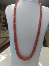 Collana antica corallo mediterraneo