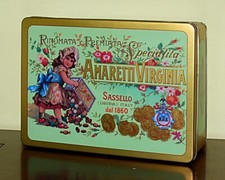 Scatola latta Amaretti Virgina