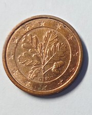 Moneta 1 centesimo foglia di Quercia rara. D 2011