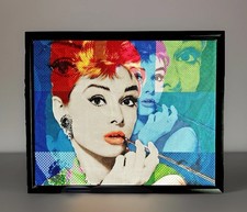 Audrey Hepburn On Canvas 22" L