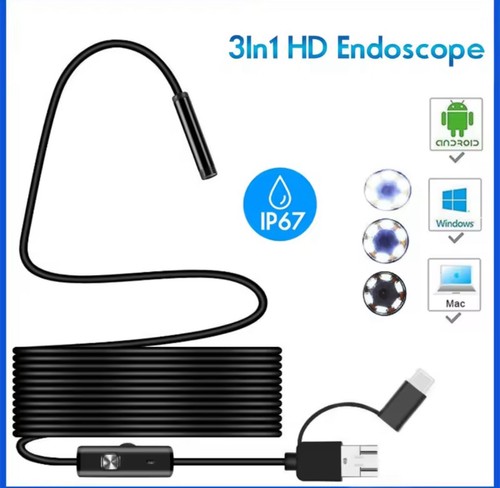 Endoscopio 3in1 usb micro - usb-a,