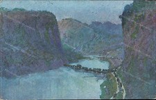 cr1 cartolina croce rossa  l'adige  verso chizzola  illustratore t.cascella