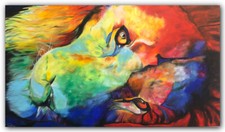 Quadro astratto ARTISTA ORIGINALE 70 cm x 120 cm quadro moderno XXL quadri - arte esclusiva