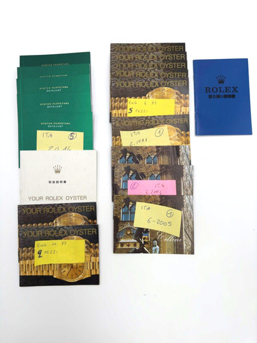 Rolex vari booklet libretti - vari,