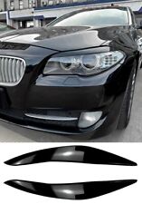 BMW Serie 5 F10 F11 2011-2014 Coperchio Palpebre Faro Sopracciglia Nero Lucido