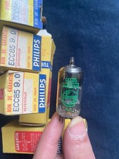 1960/s ecc85 6aq8 new Philips yellow and green logo 