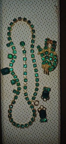 Raro set strass vintage corona