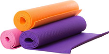 Tappetino Palestra E Yoga Fitness Pilates 4Mm in PVC Antiscivolo Materassino Gin