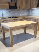 Tavolo +2 allunghe MODERNO Top gambe in frassino 150-190-230×90×H80 cm SU MISURA