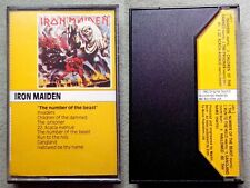 IRON MAIDEN THE NUMBER OF THE BEAST MC TAPE EMI ITALY 1982 AUDIOCASSETTA SIAE
