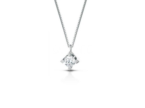 Collana punto luce - luce, 0,02ct