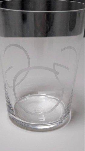 Tazza vetro logo gucci cm - vetro, 12