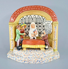 ANTICA STATUINA STAFFORDSHIRE IL NUOVO ATTO DI MATRIMONIO c1850