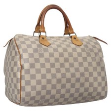 Borsa a mano Louis Vuitton Damier Azur Speedy 30 N41533 LV originale 113463