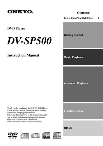 Onkyo sp500 lettore dvd - dv-sp500,