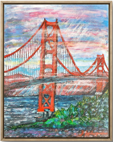 Golden gate bridge arte - golden,
