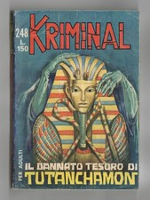 FUMETTO KRIMINAL N°248 IL DANNATO TESORO DI TUTANCHAMON 1970