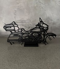  Moto stilizzata stampata in