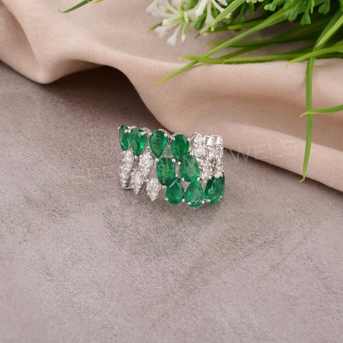 40ct smeraldo anello - 4.40ct,