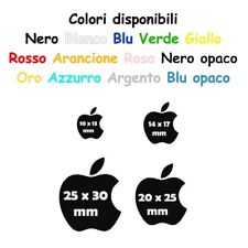 Adesivo Logo APPLE 4 pezzi prespaziato vari colori 4 dimensioni diverse