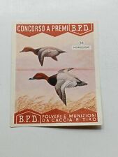 figurina a premi anteguerra B.P.D. Polvere da sparo n.38 Moriglione