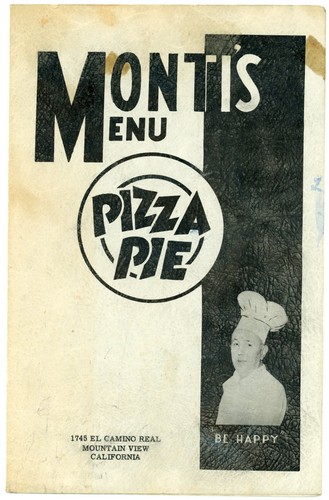 1956 monti menu - menu, pie